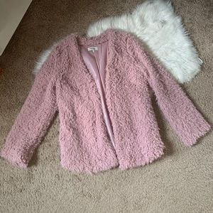 NWOT Teddy coat in color Blush